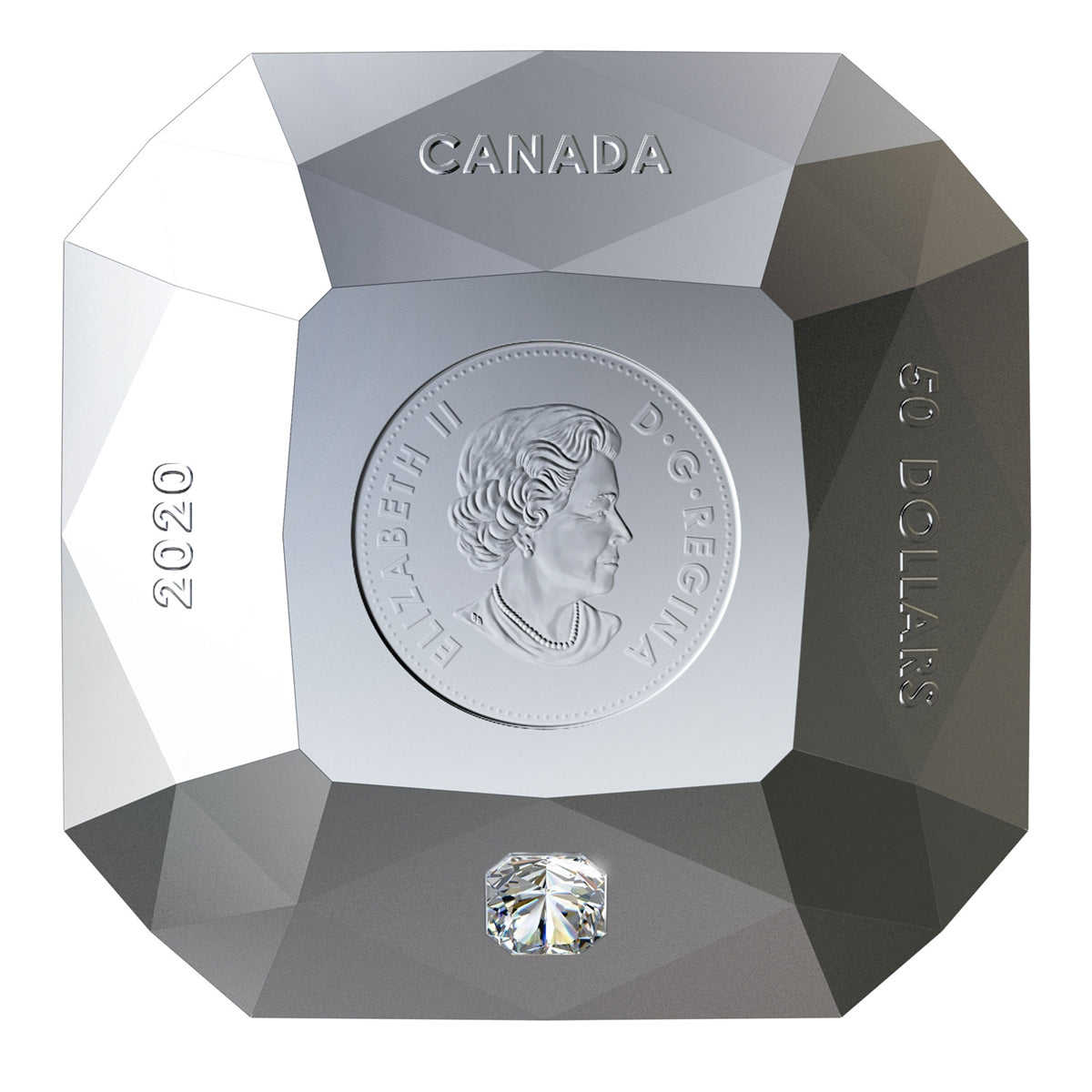 2020 Canada $50 Forevermark Diamond - Diamond Shaped Fine Silver (No Tax)