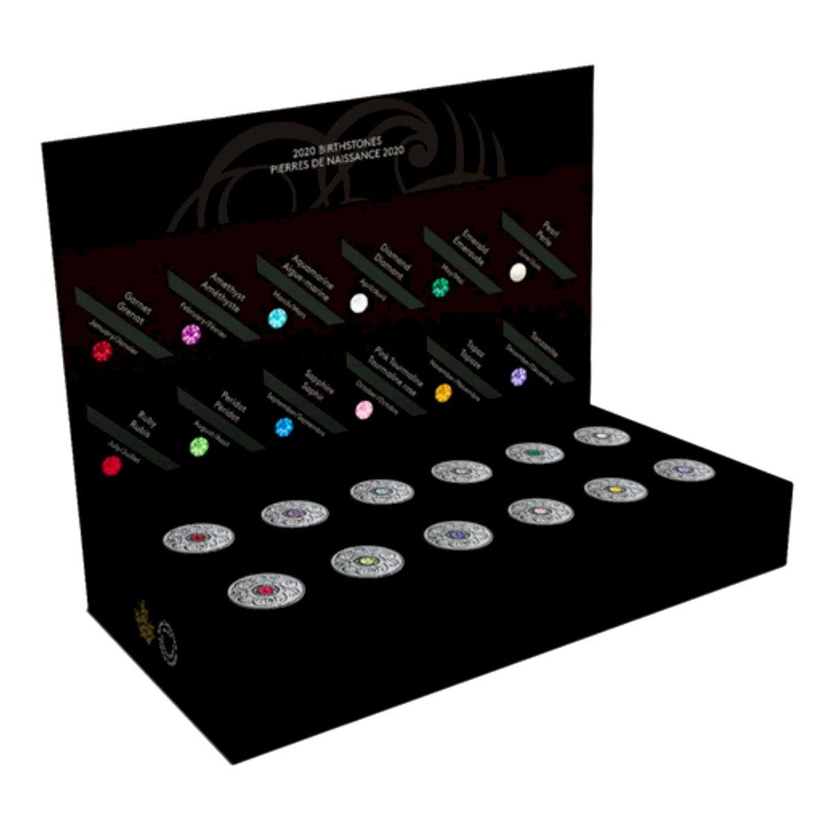 2020 Canada $5 Complete 12-coin Birthstone Set Fine Silver