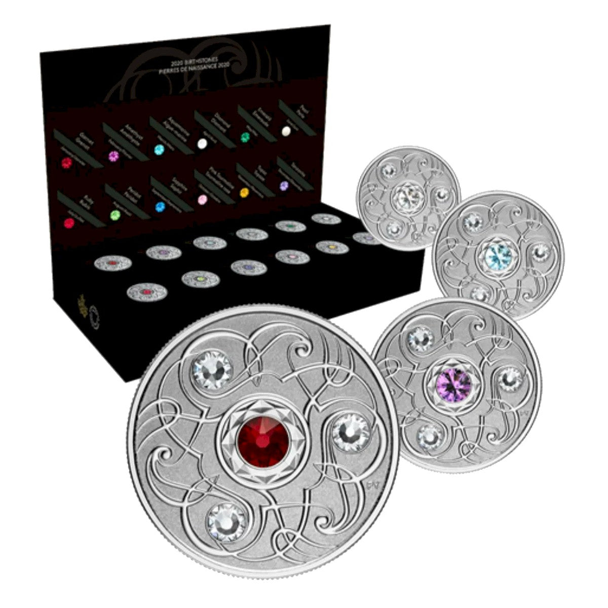2020 Canada $5 Complete 12-coin Birthstone Set Fine Silver