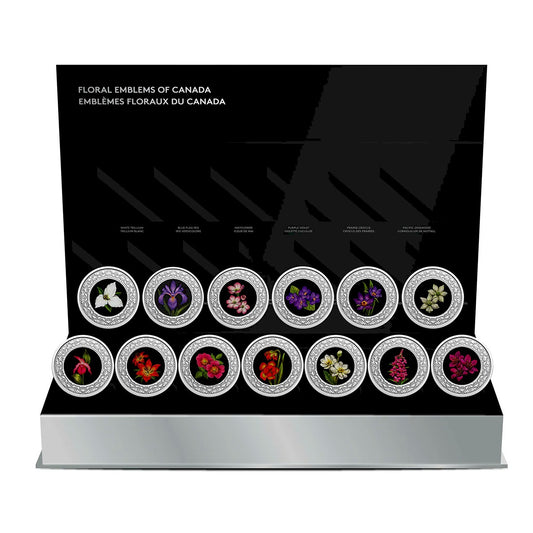 2020-2021 $3 Floral Emblems of Canada Complete 13-coin Set (No Tax)