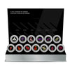 RDC Set of 13x 2020-2021 $3 Floral Emblems of Canada Silver in Case (No Tax) scratched capsules