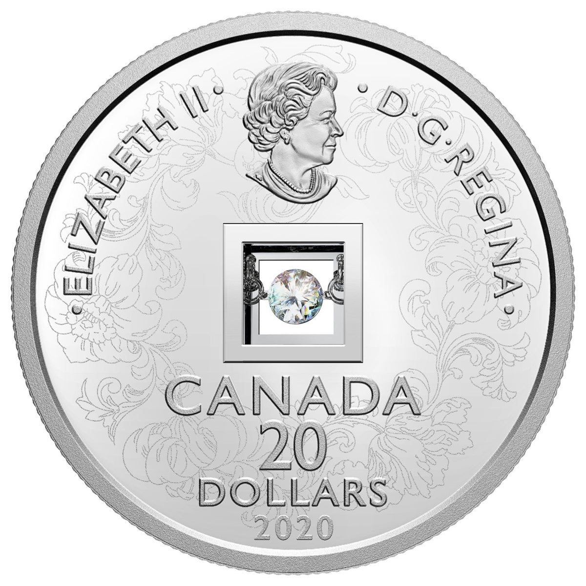 2020 Canada $20 Dancing Diamond - Sparkle of the Heart Fine Silver