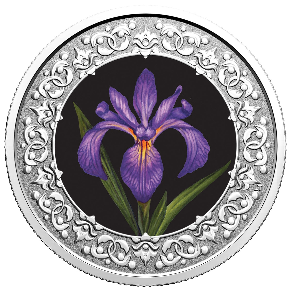 2020 $3 Floral Emblems of Canada - Quebec Blue Flag Iris Fine Silver (No Tax)