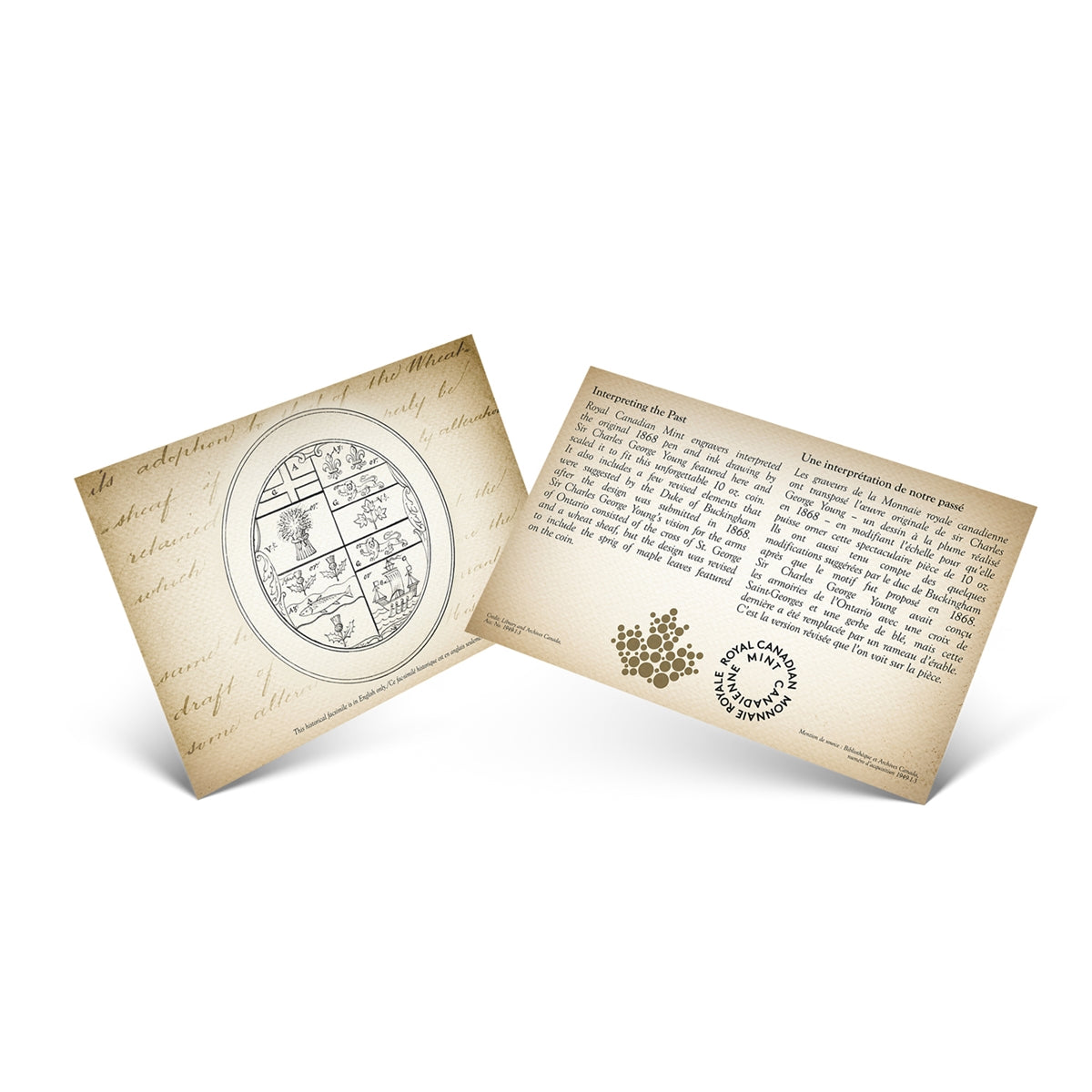 2020 $100 Archival Treasures: The Armorial Bearings of the Dominion of Canada (No Tax)