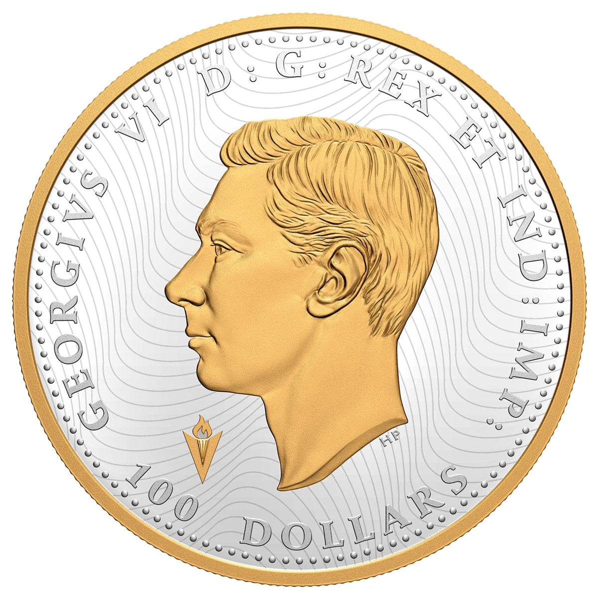 2020 Canada $100 Liberation of the Netherlands: Operation Manna Fine Silver (No Tax) dented sleeve