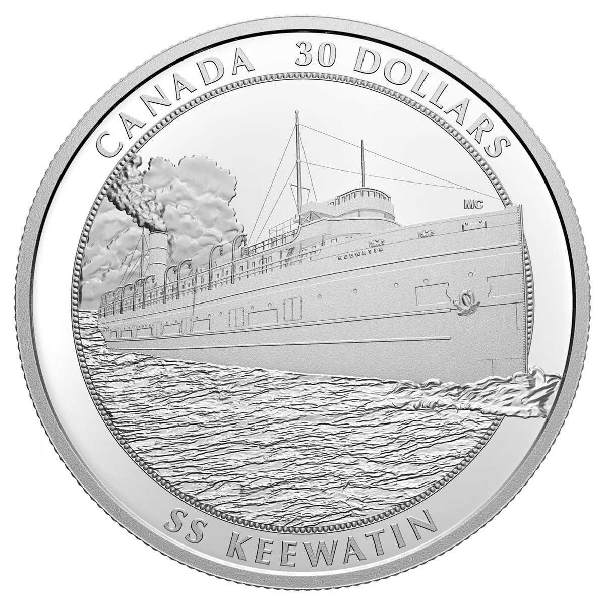 RDC 2020 Canada $30 SS Keewatin Fine Silver (No Tax) impaired
