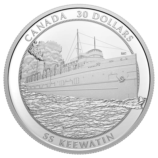 RDC 2020 Canada $30 SS Keewatin Fine Silver (No Tax) impaired