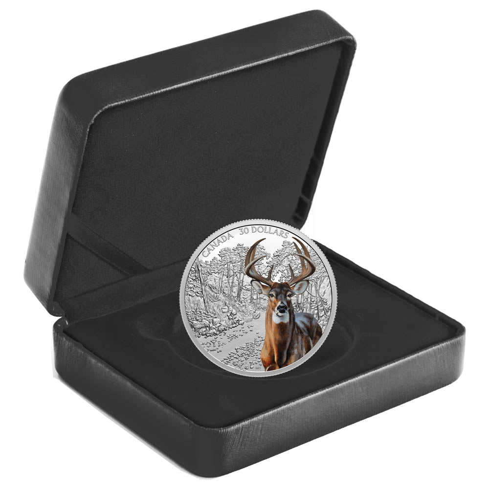 RDC 2021 Canada $30 Imposing Icons - White-Tailed Deer Fine Silver (No Tax) Issues