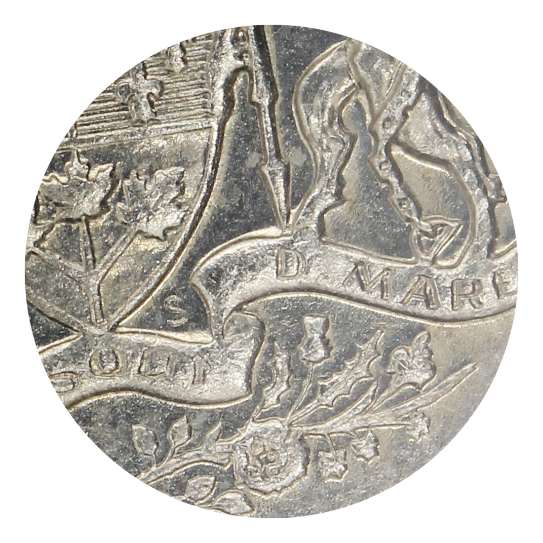 1968 Missing A Canada 50-cents Almost Uncirculated (AU50)