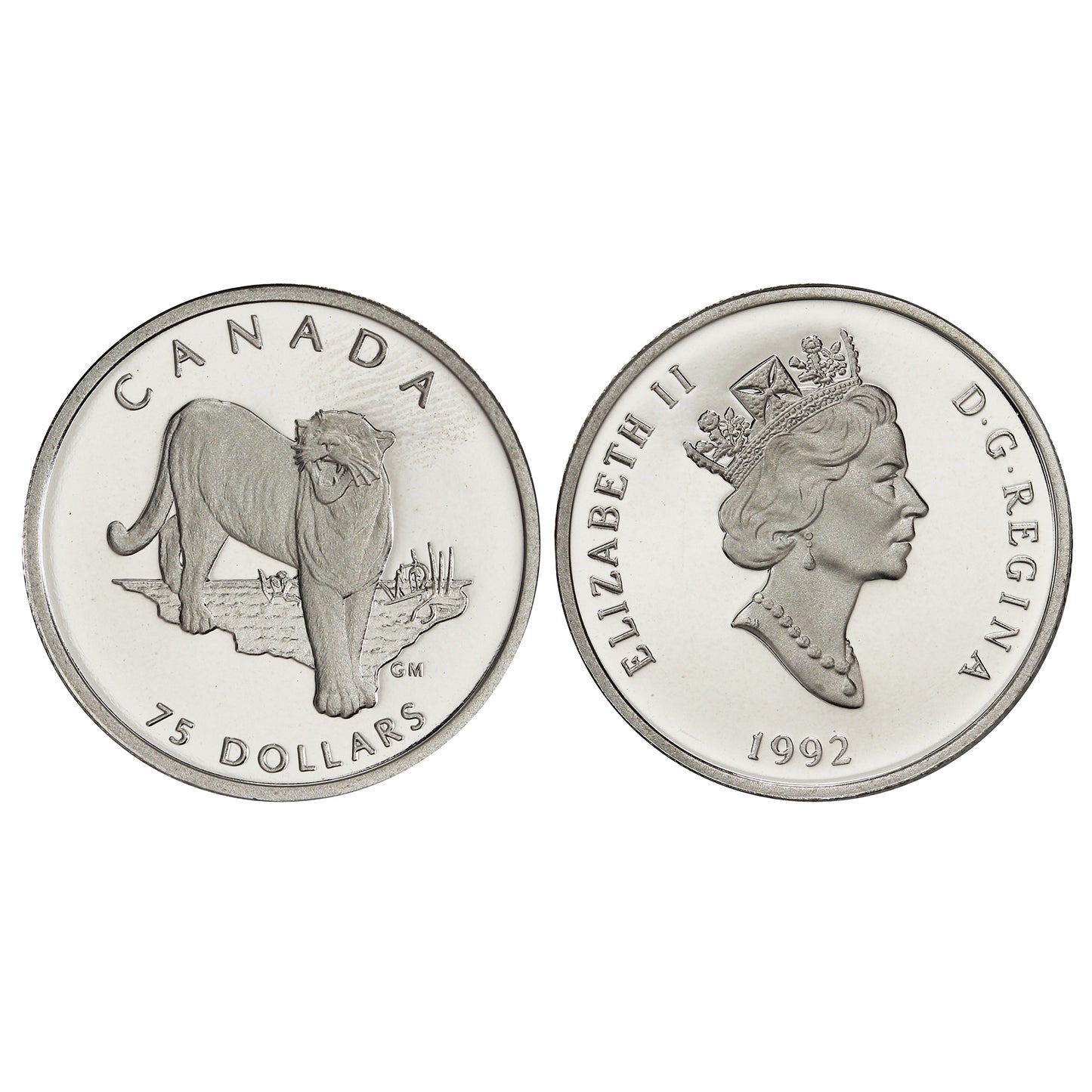1992 Canada Cougar Platinum 4-coin RCM Issue Set (TAX Exempt)