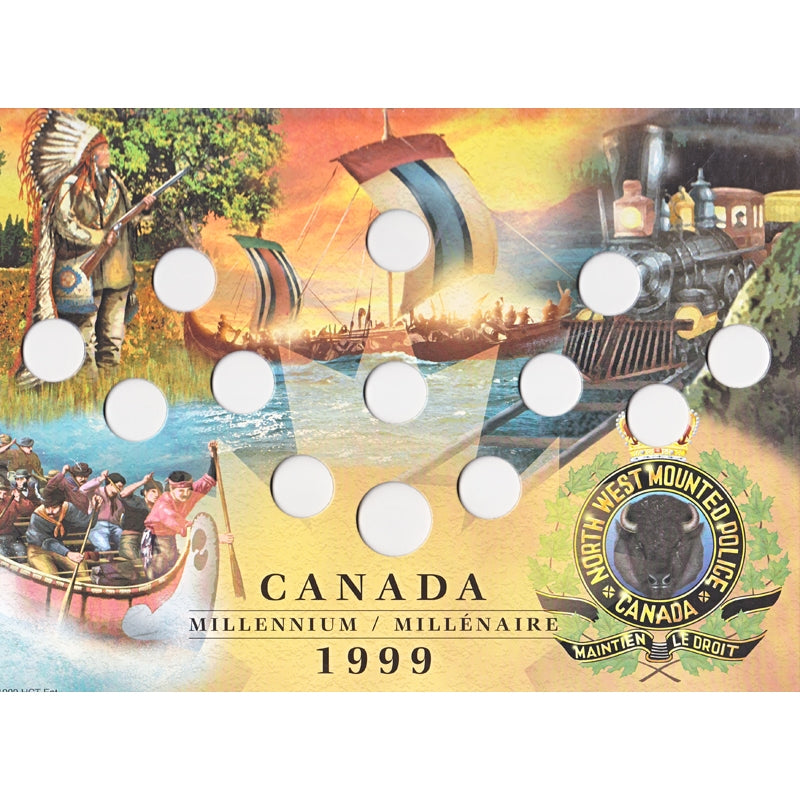 1999 Canada 13-Hole Empty Millennium Board with plastic sleeve