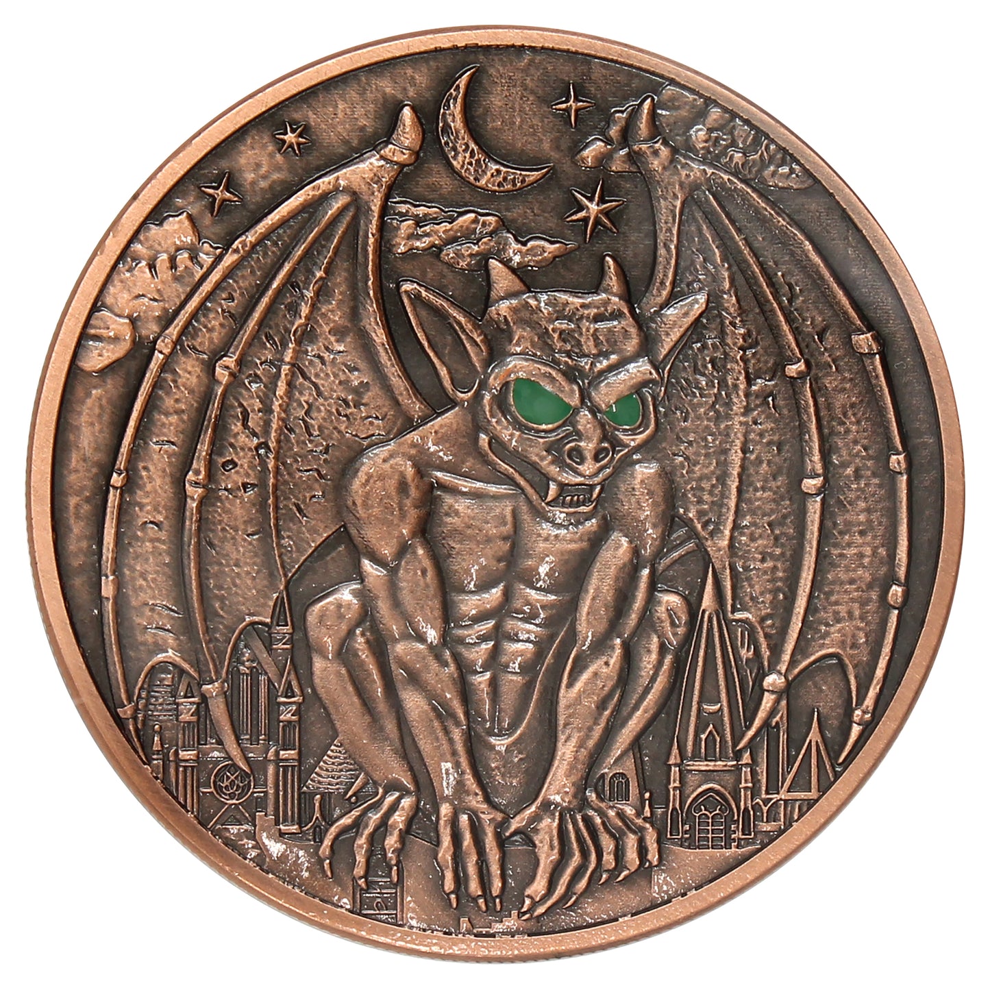 Gargoyle Ultra High Relief 5oz. .999 Fine Copper