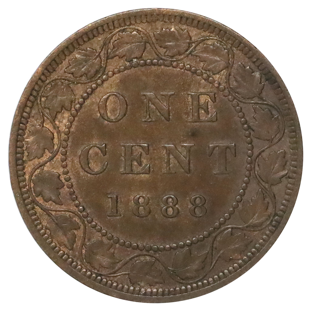 1888 Canada 1-cent Almost Uncirculated (AU50)