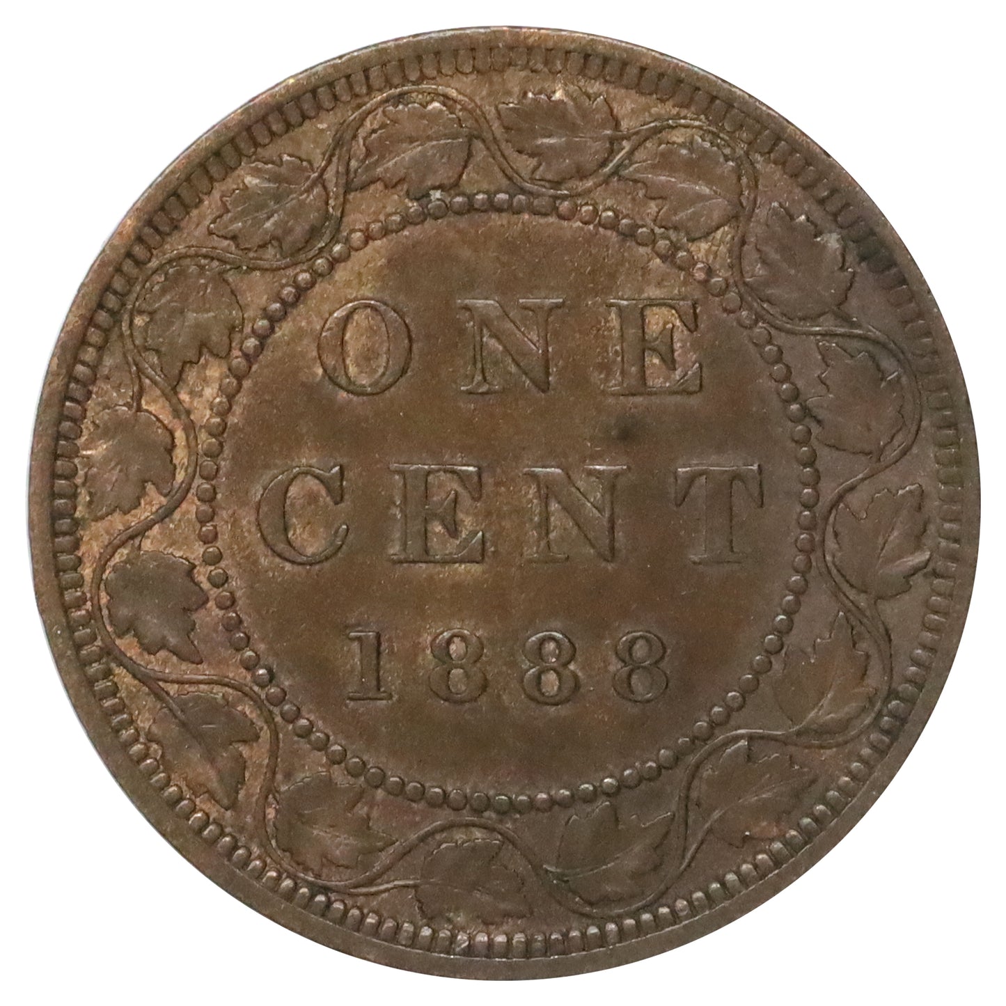 1888 Canada 1-cent Almost Uncirculated (AU50)
