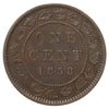 1858 FV & FS Canada 1-cent Extra Fine (EF40) $