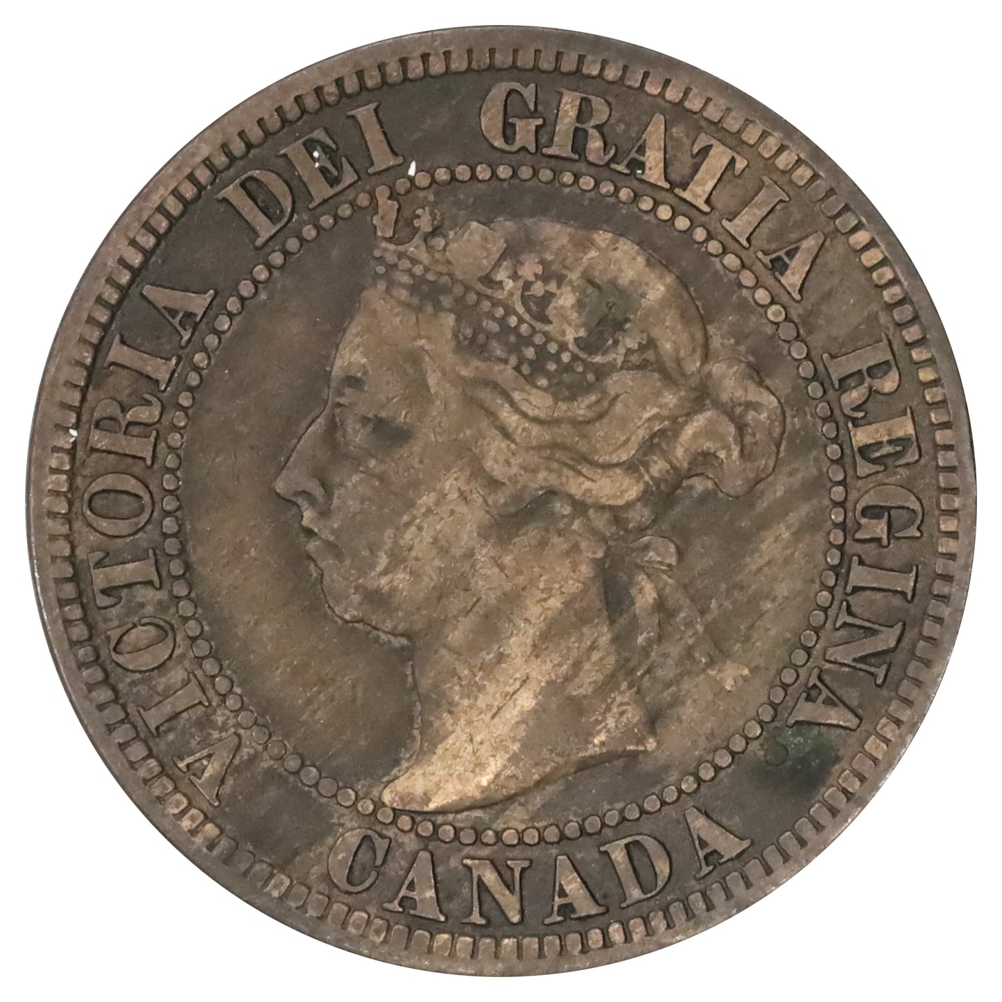 1891 SDSL Obv. 3 Canada 1-cent Fine (F12) $