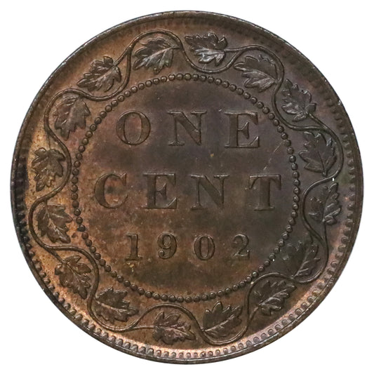 1902 Canada 1-cent Brilliant Uncirculated (MS63) R&B $