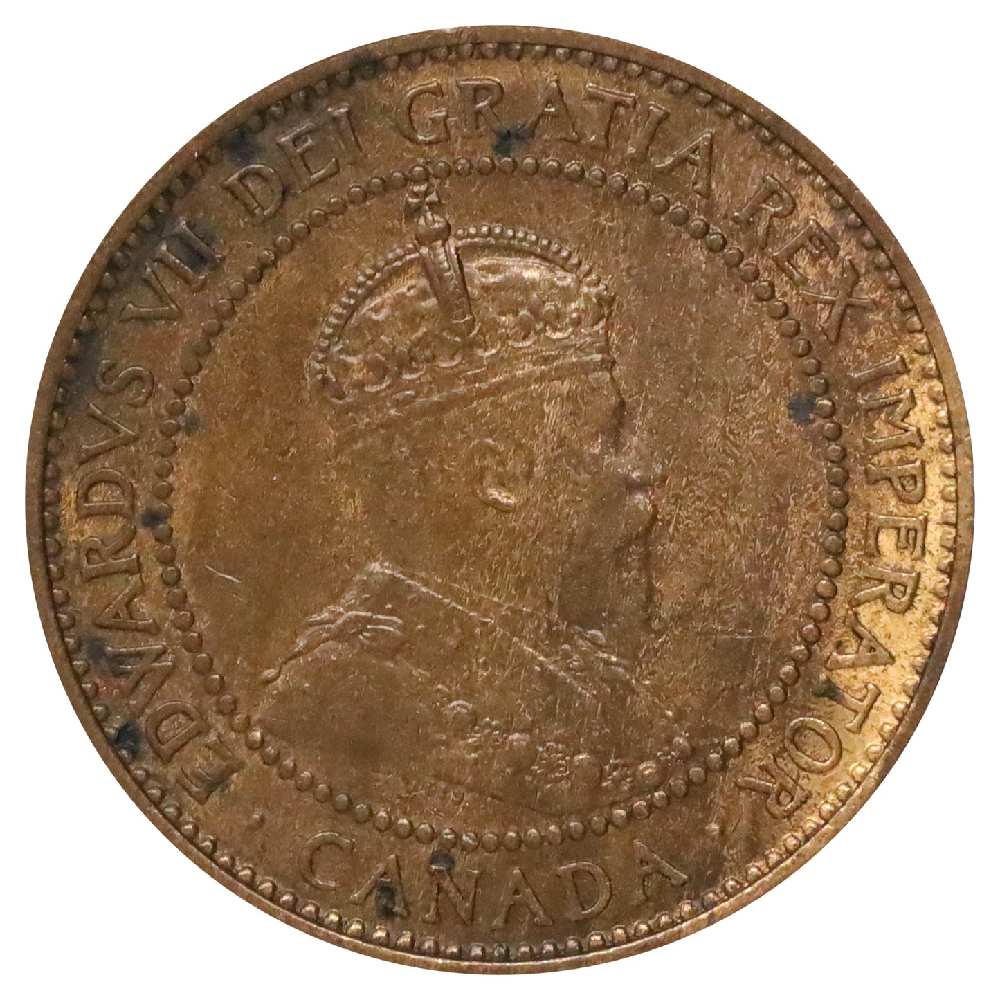 1909 Canada 1-cent Brilliant Uncirculated (MS63) Red & Brown $