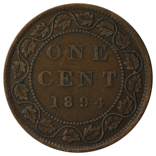 1894 Canada 1-cent F-VF (F15)