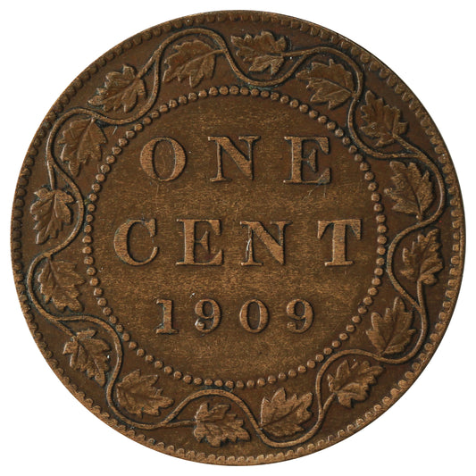 1909 Canada 1-cent Very Fine (VF20)