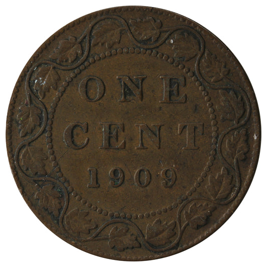 1909 Canada 1-cent Fine (F-12)