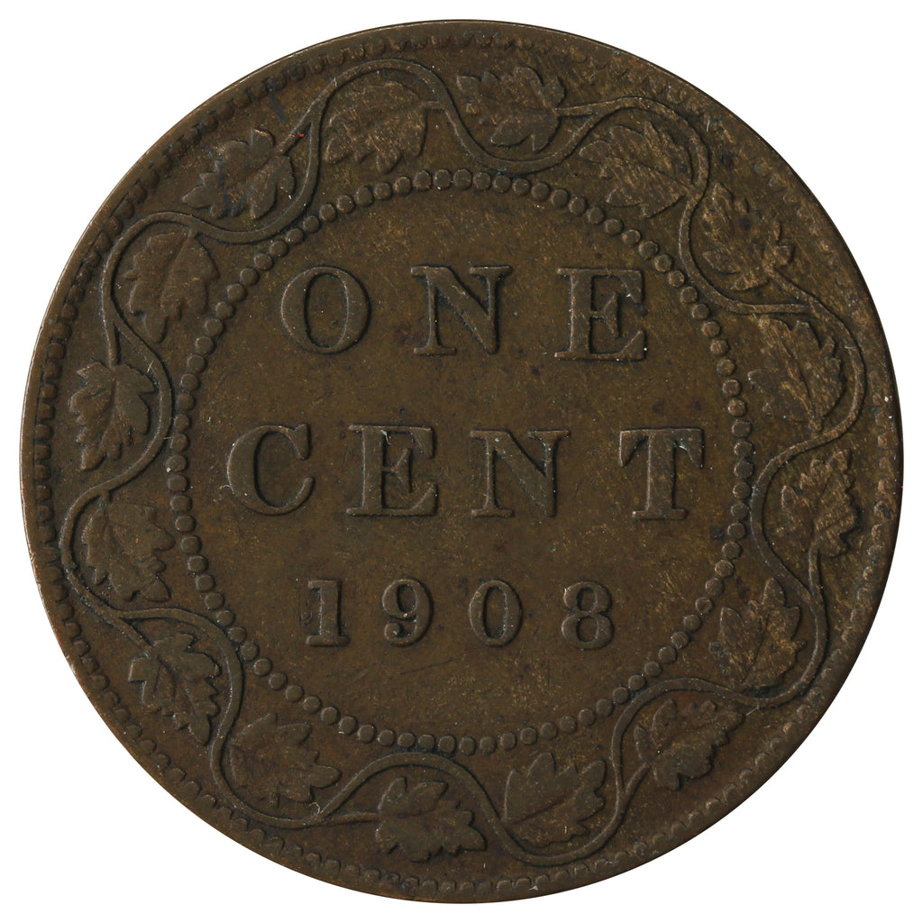 1908 Canada 1-cent Very Good (VG-8)