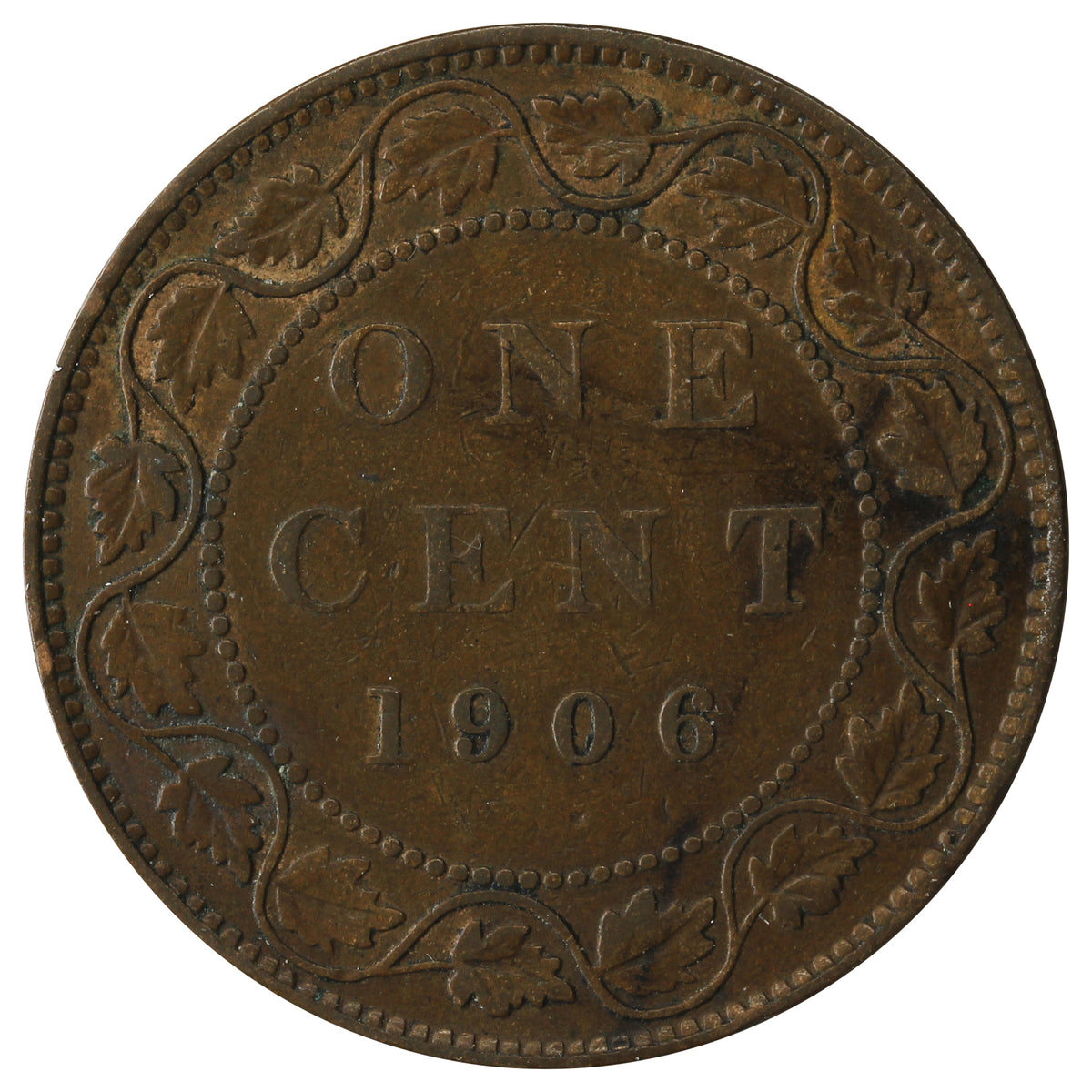 1906 Canada 1-cent VG-F (VG10)