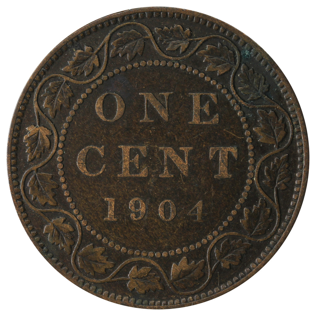 1904 Canada 1-cent F-VF (F-15)