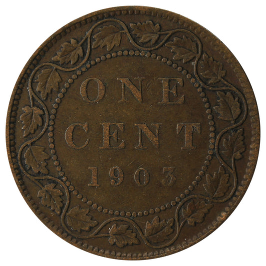 1903 Canada 1-cent F-VF (F15)