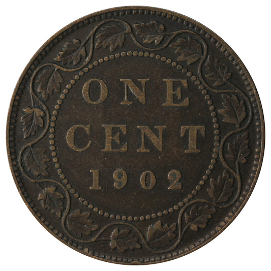 1902 Canada 1-cent F-VF (F15)