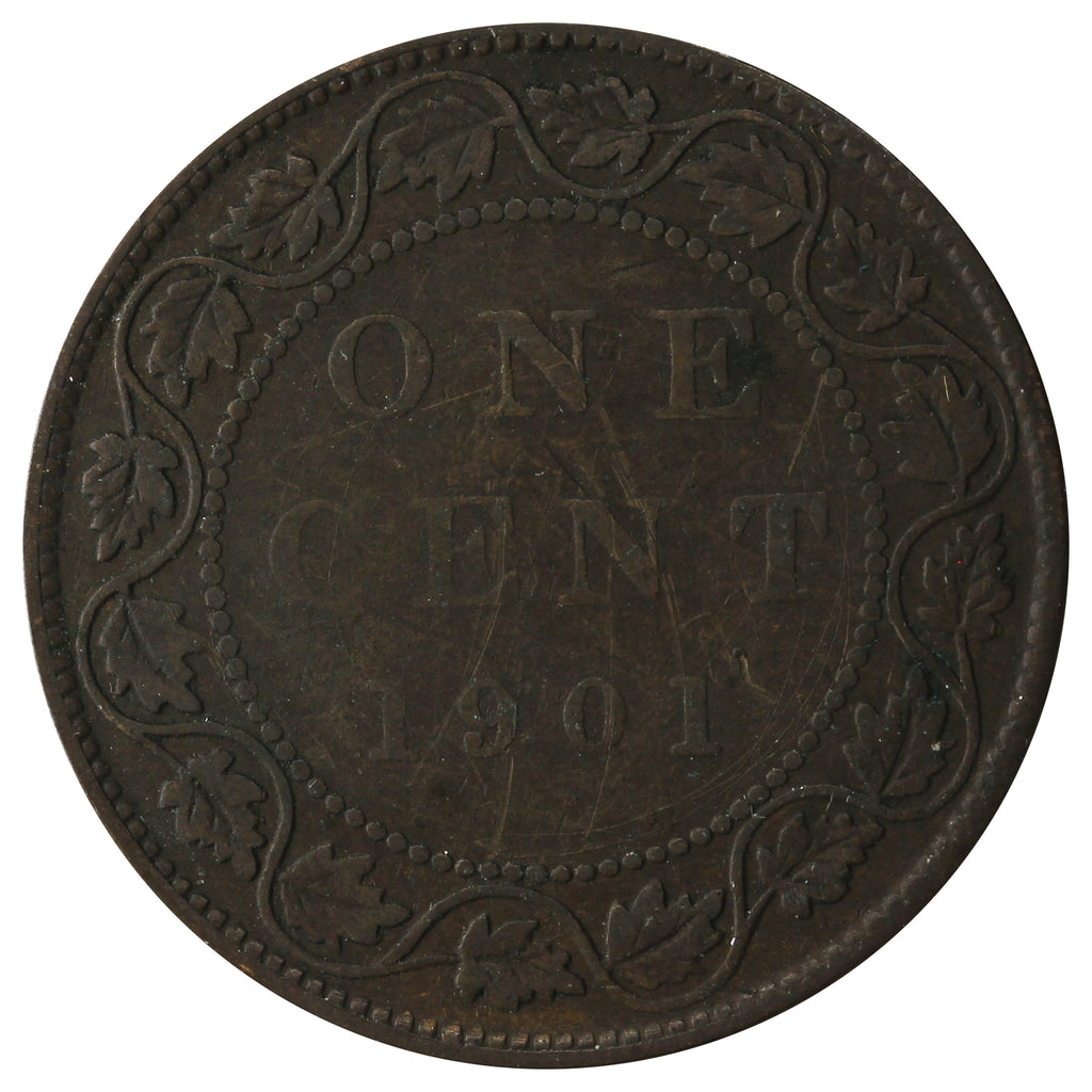 1901 Canada 1-cent VG-F (VG-10)