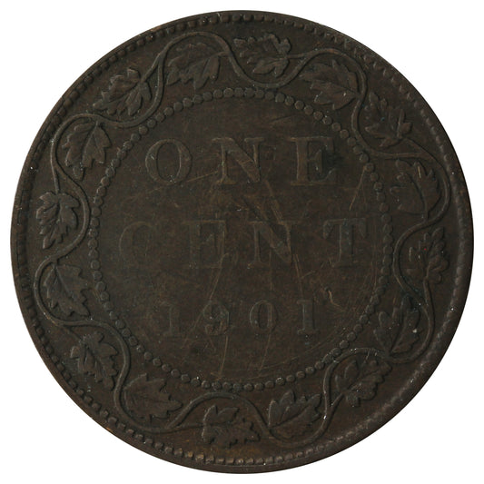 1901 Canada 1-cent VG-F (VG-10)