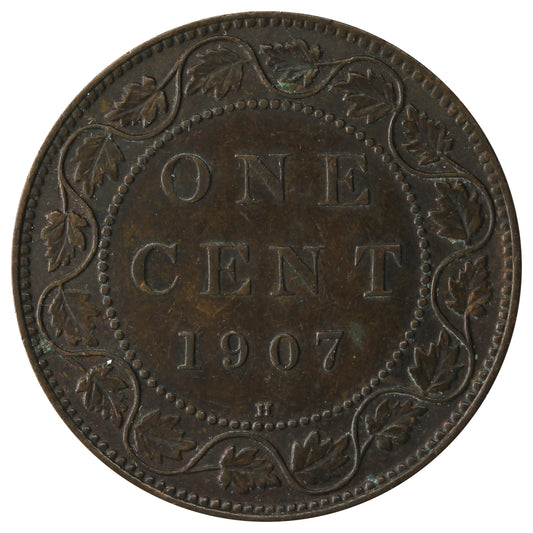 1907H Canada 1-cent Extra Fine (EF-40)