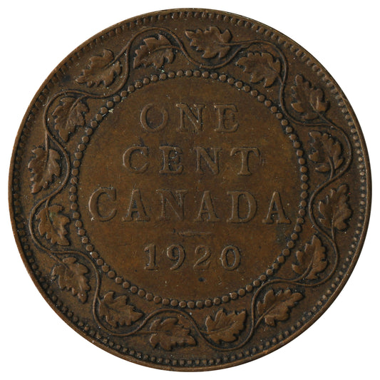 1920 Large Canada 1-cent Very Fine (VF20)