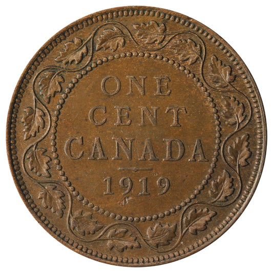 1919 Canada 1-cent EF-AU (EF45)