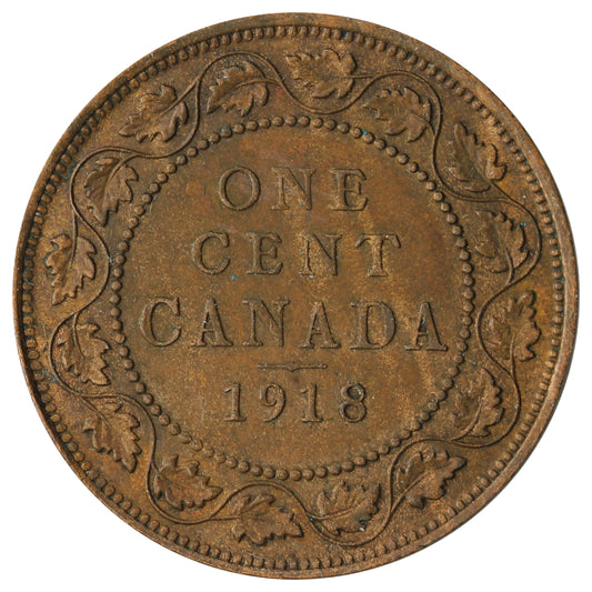 1918 Canada 1-cent Extra Fine (EF40)