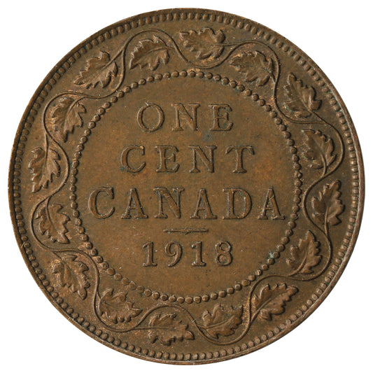 1918 Canada 1-cent EF-AU (EF45)