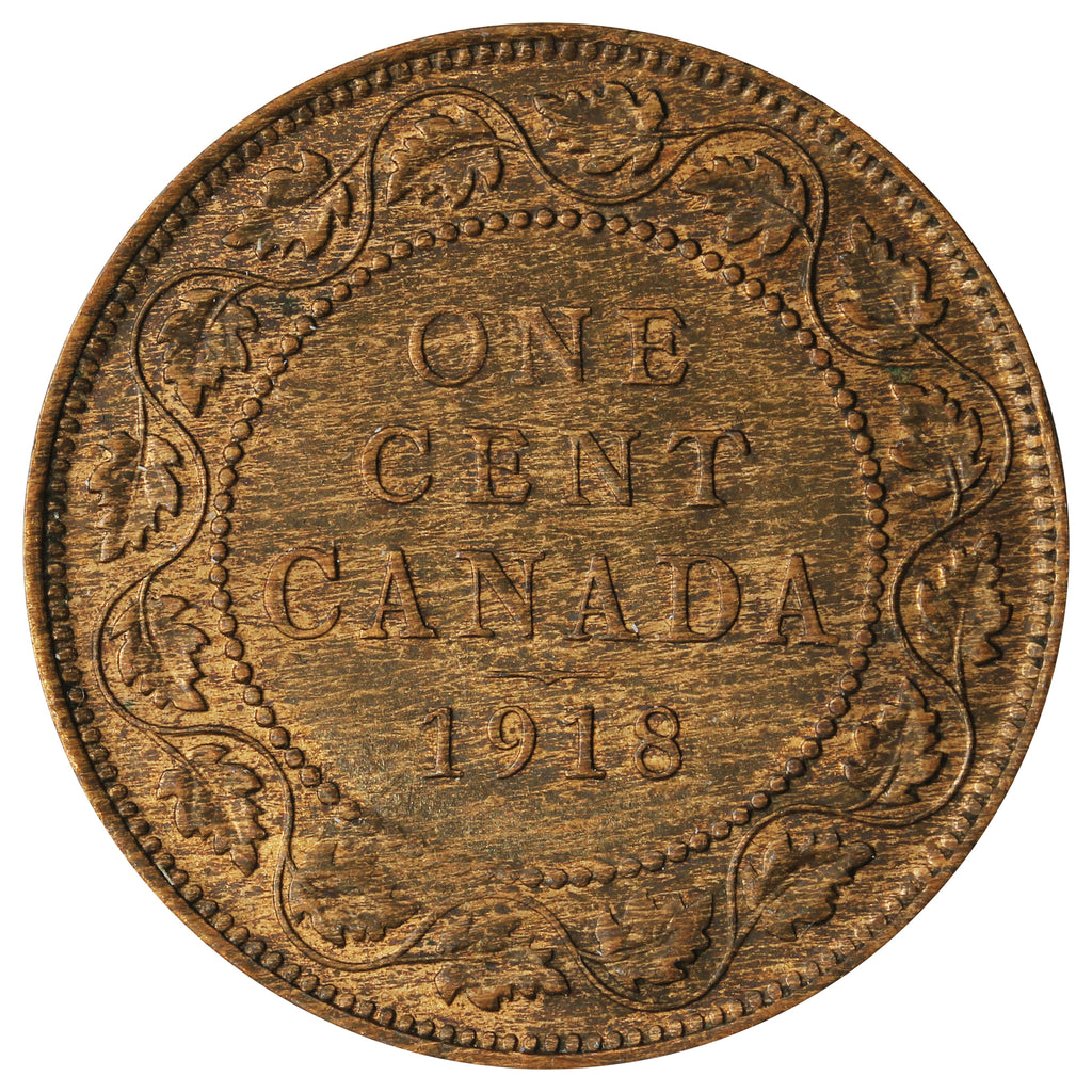1918 Canada 1-cent AU-UNC (AU-55)