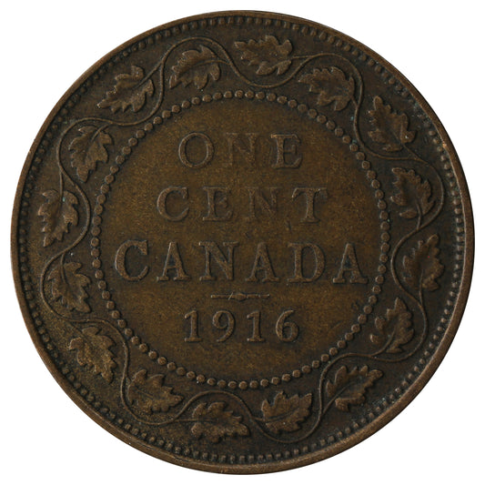 1916 Canada 1-cent Fine (F12)