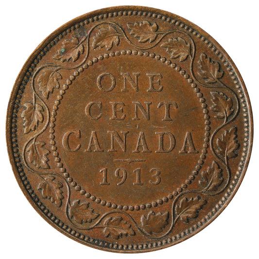 1913 Canada 1-cent Extra Fine (EF40)