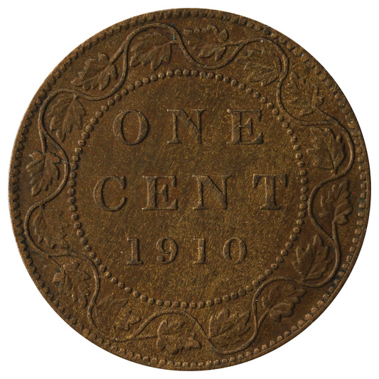 1910 Canada 1-cent VF-EF (VF30)