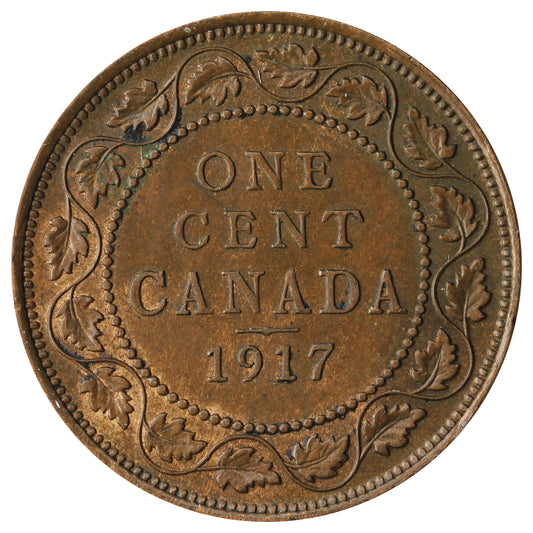 1917 Canada 1-cent EF-AU (EF45)