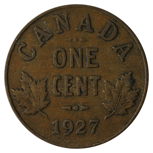 1927 Canada 1-cent F-VF (F-15)