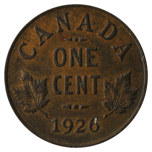 1926 Canada 1-cent VF-EF (VF-30)