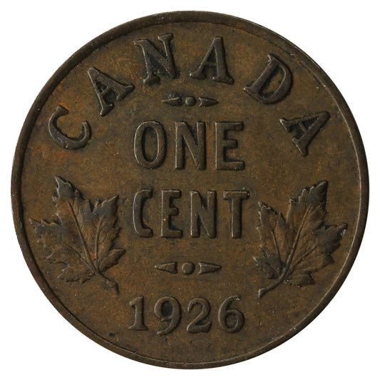 1926 Canada 1-cent F-VF (F-15)