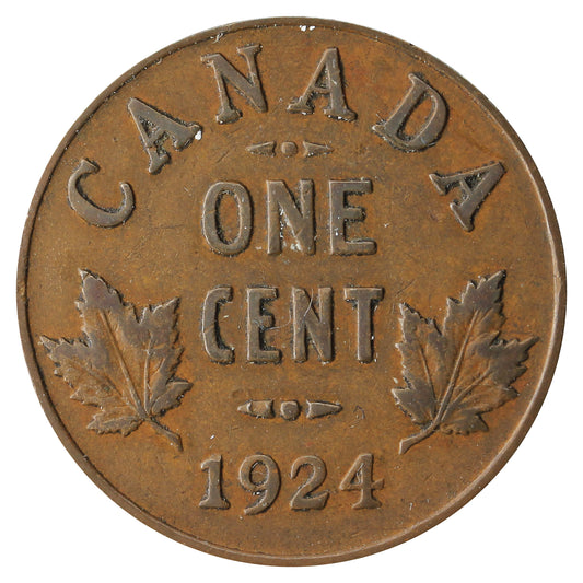 1924 Canada 1-cent Fine (F-12)