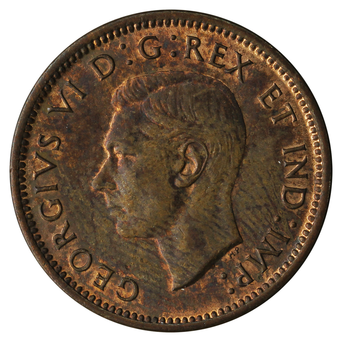 1940 Canada 1-cent Almost Uncirculated (AU50)