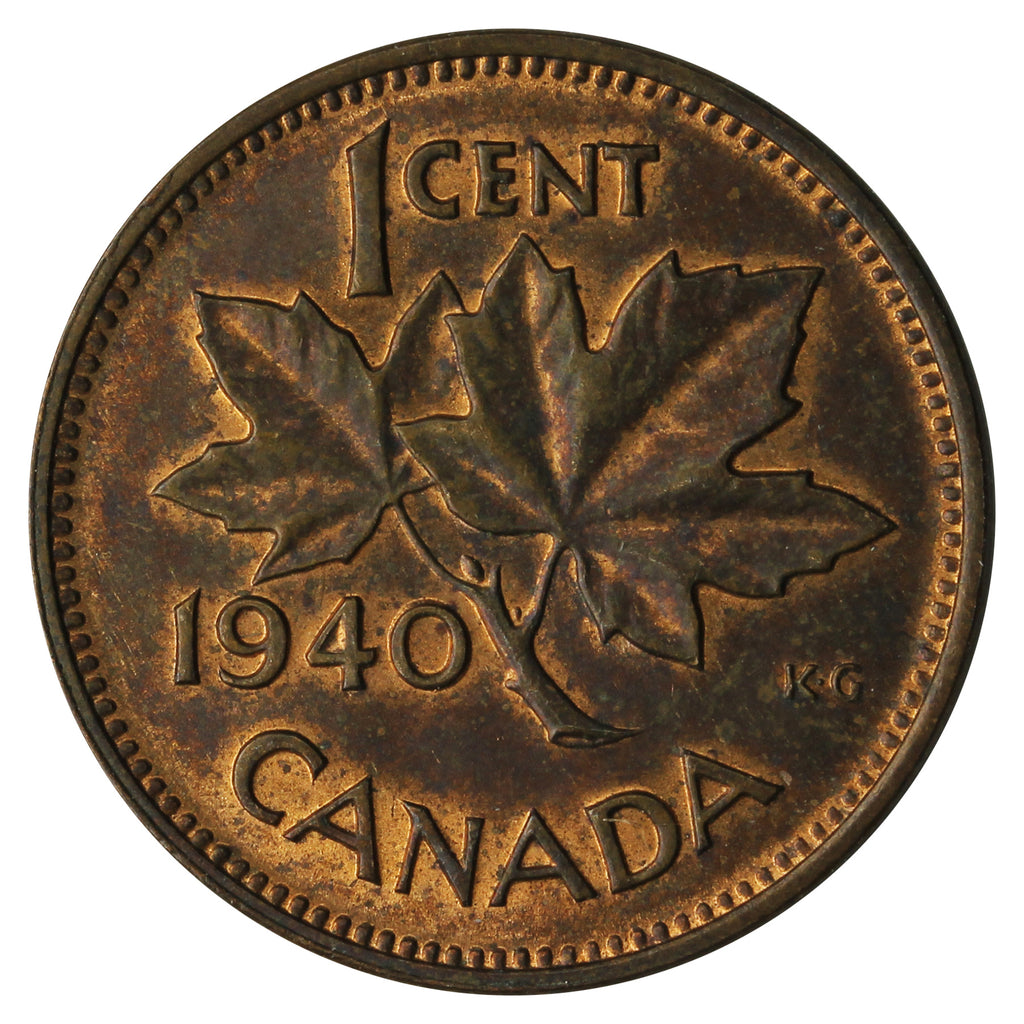 1940 Canada 1-cent AU-UNC (AU-55)