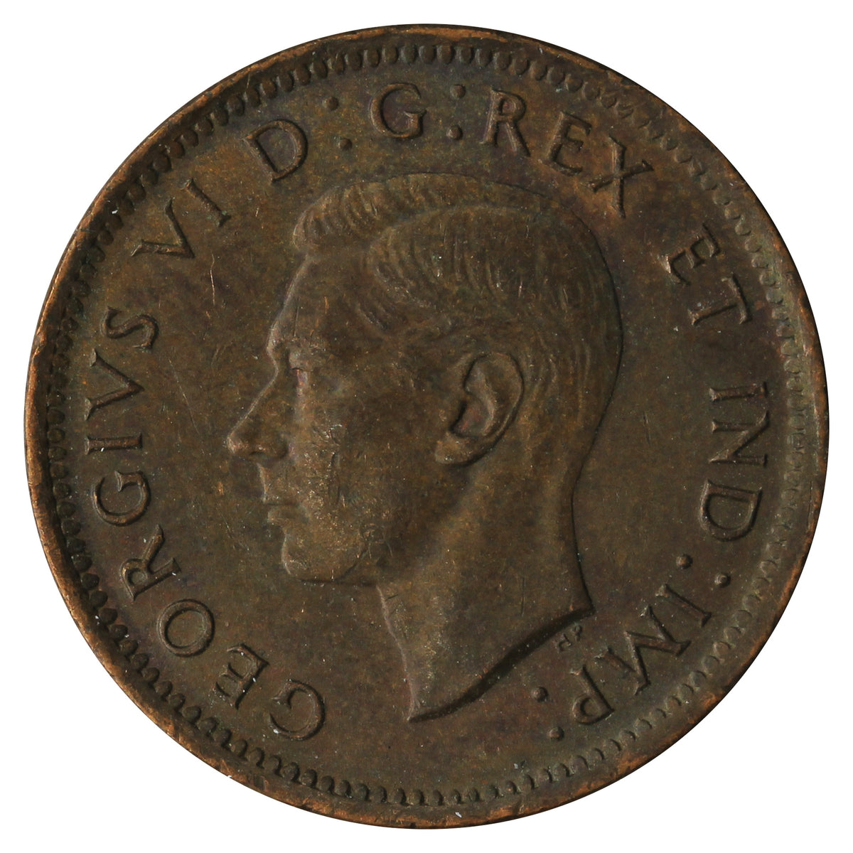 1941 Canada 1-cent Almost Uncirculated (AU50)