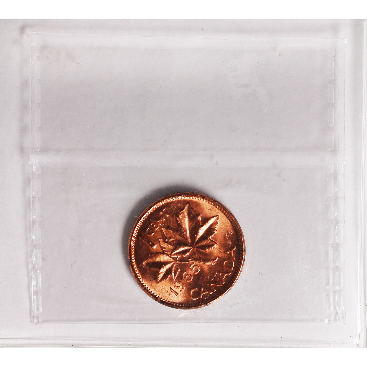1965 SmBds Blt 5 (Type 2) Canada 1-cent ICCS Certified MS65 Red